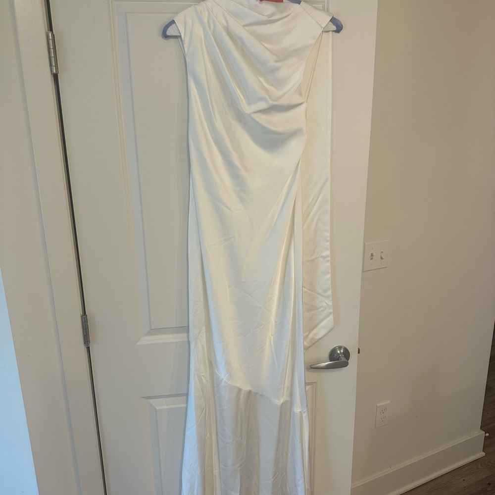 Significant other Lana Cowl Neck Satin Gown